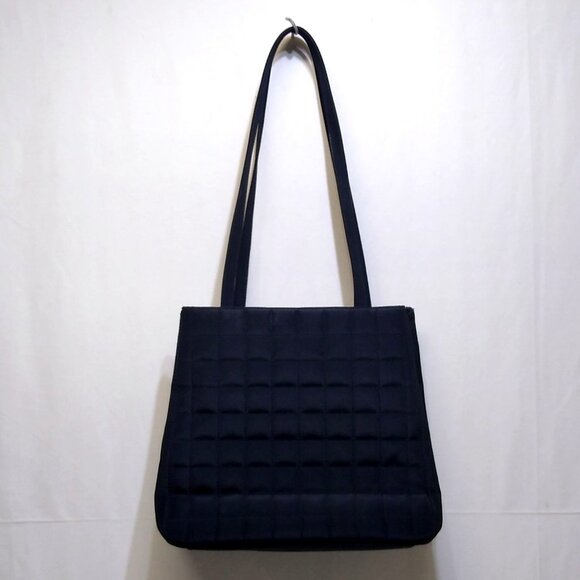 Liz Claiborne Quilted Black Tote Bag Double Straps Multiple Spacious Compartment - Picture 5 of 10